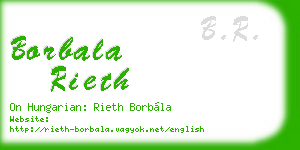 borbala rieth business card