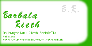 borbala rieth business card